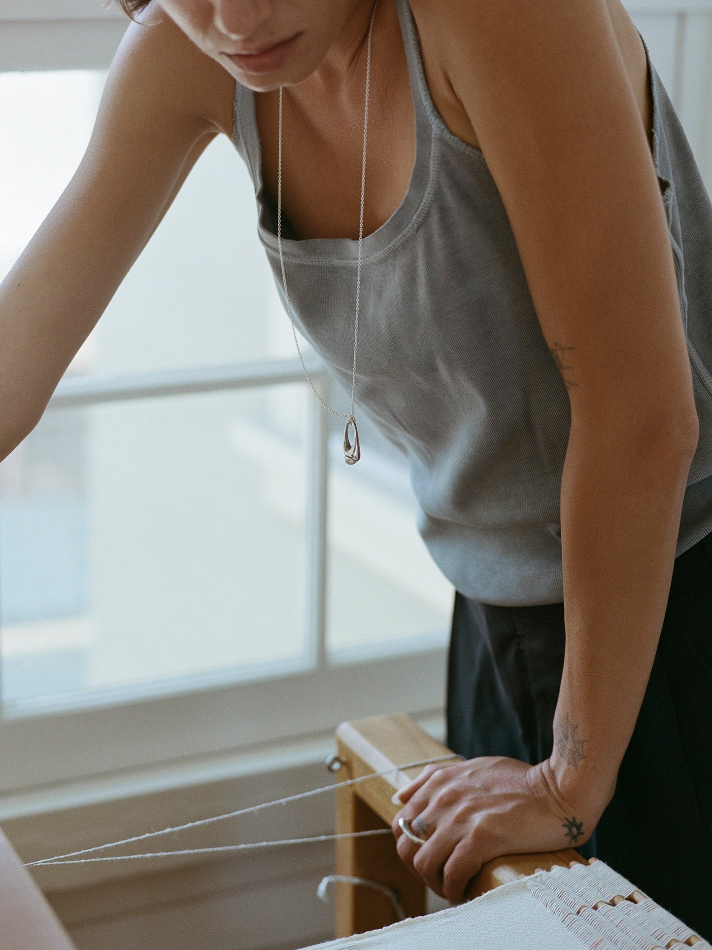 パール付きロブスターペンダント