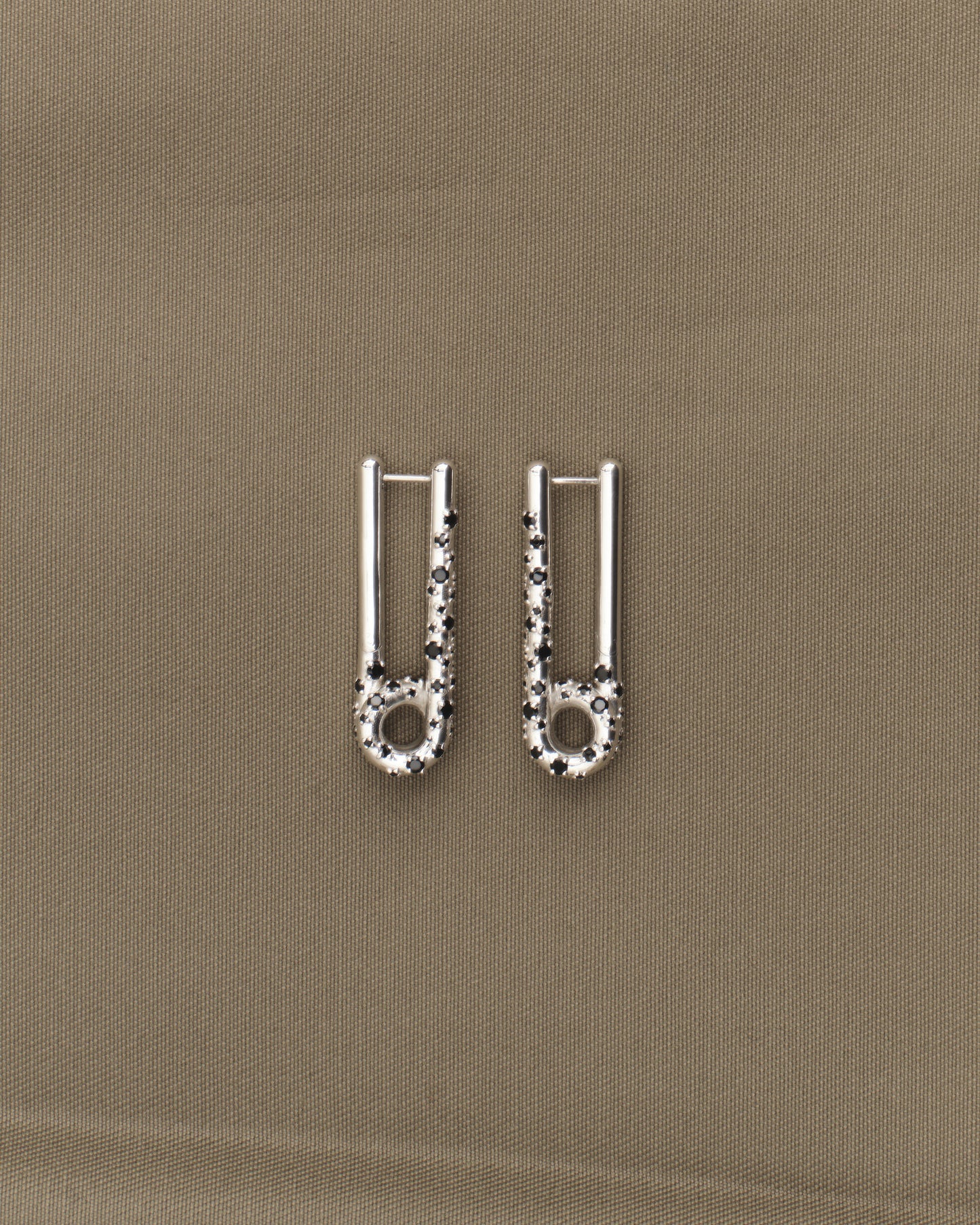 Extended Pin Earring with Black Onyx
