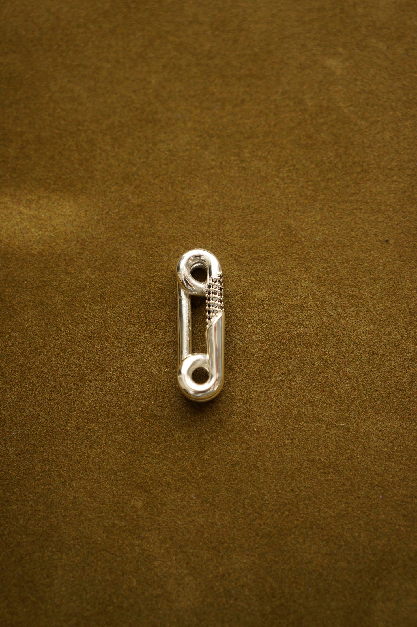 Pin Pendant on Cable Chain