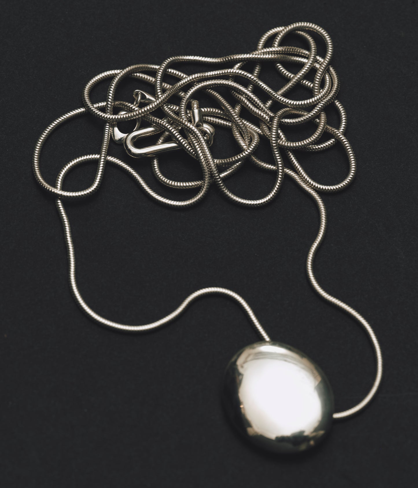 Double Wrap Oval Pendant