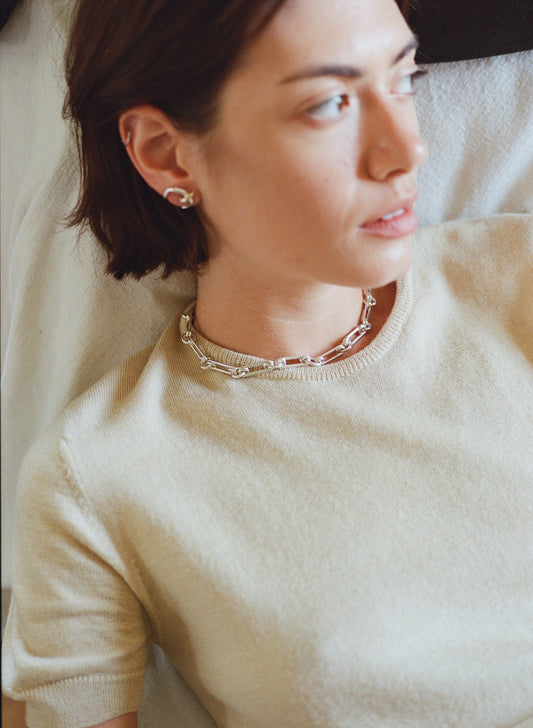 Large Pin Link Necklace