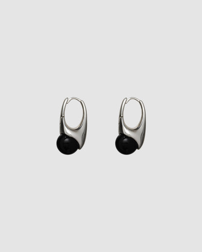 Lobster Earring With Onyx