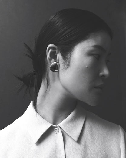 Puffed Clip On Earring