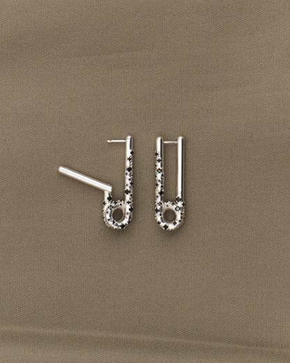 Extended Pin Earring with Black Onyx