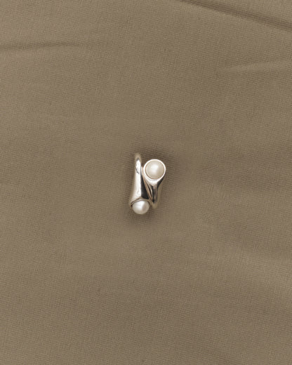 Double Pearl Ear Cuff