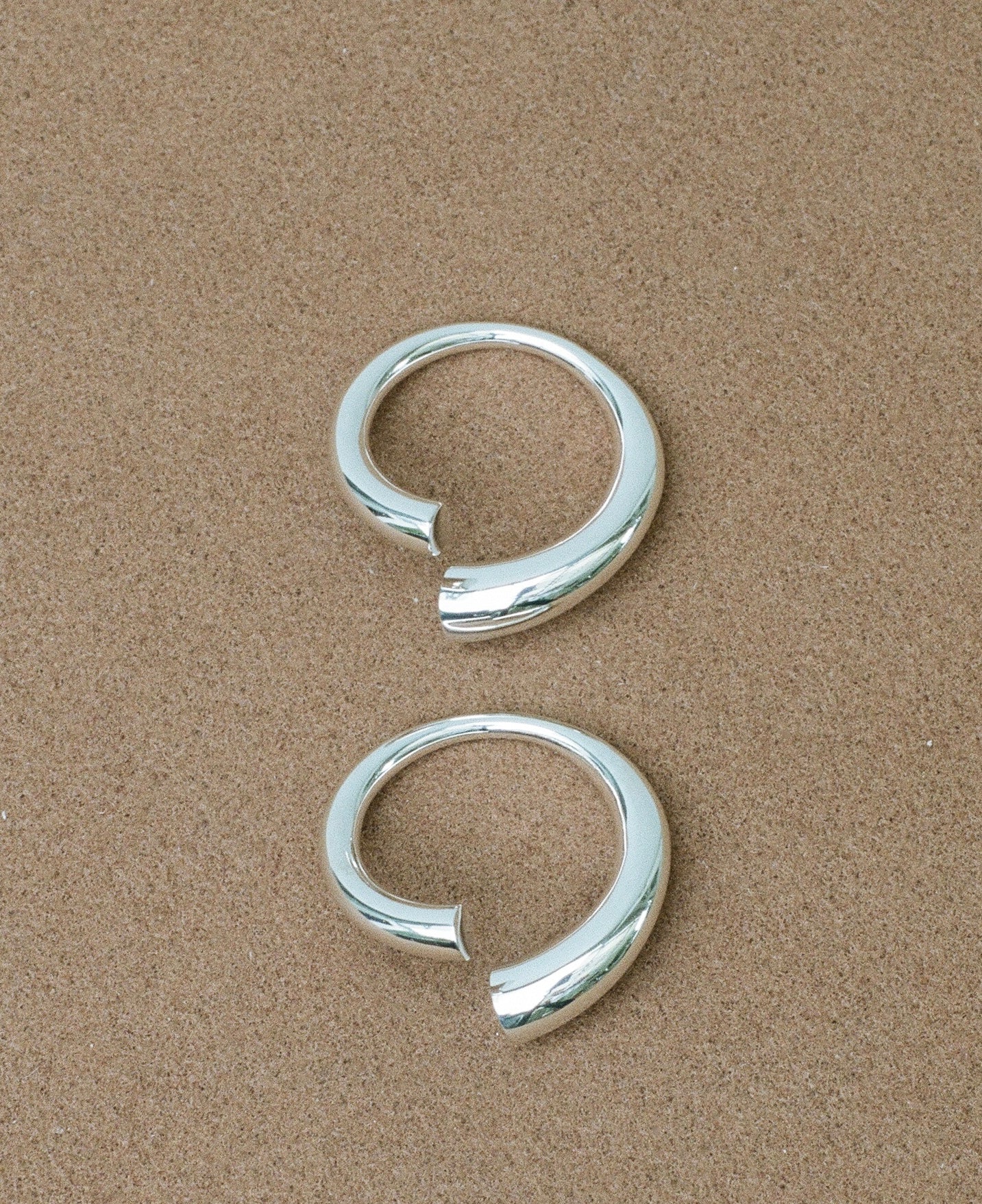 block 21 set of 2 in Sterling Silver